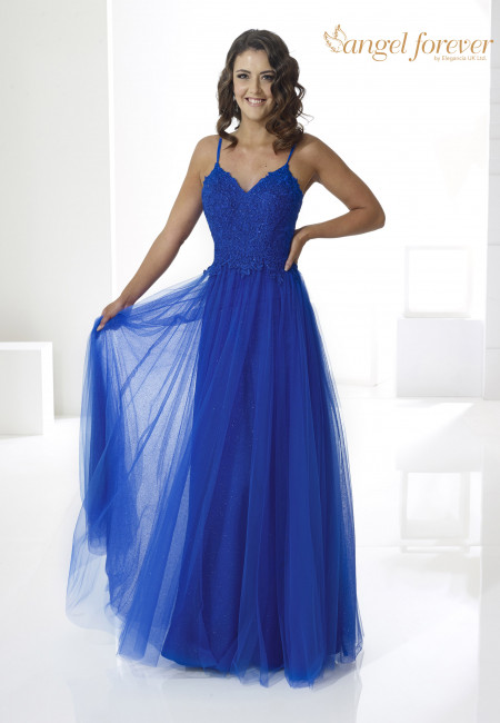 Angel Forever Royal Blue Tulle Prom Dress / Evening Dress